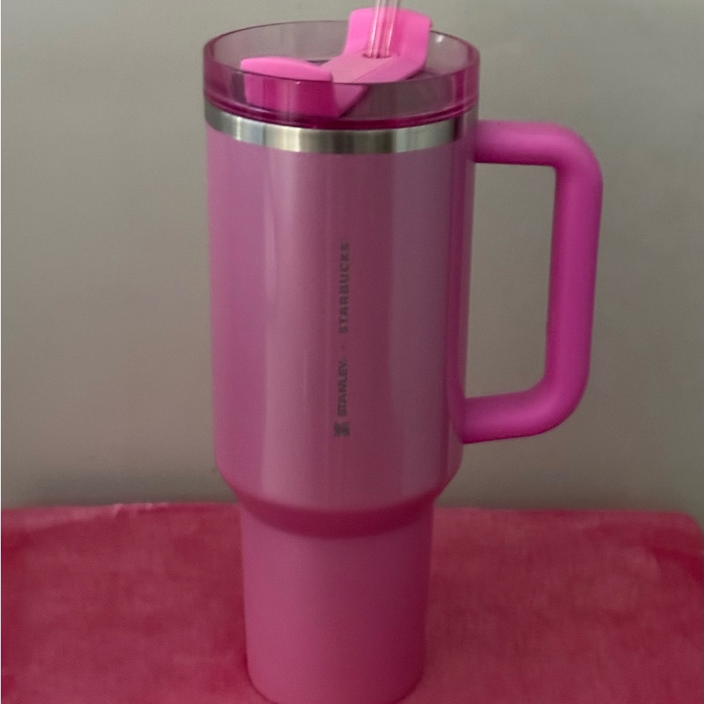 Starbucks Vibrant Pink Travel Mug with Handle